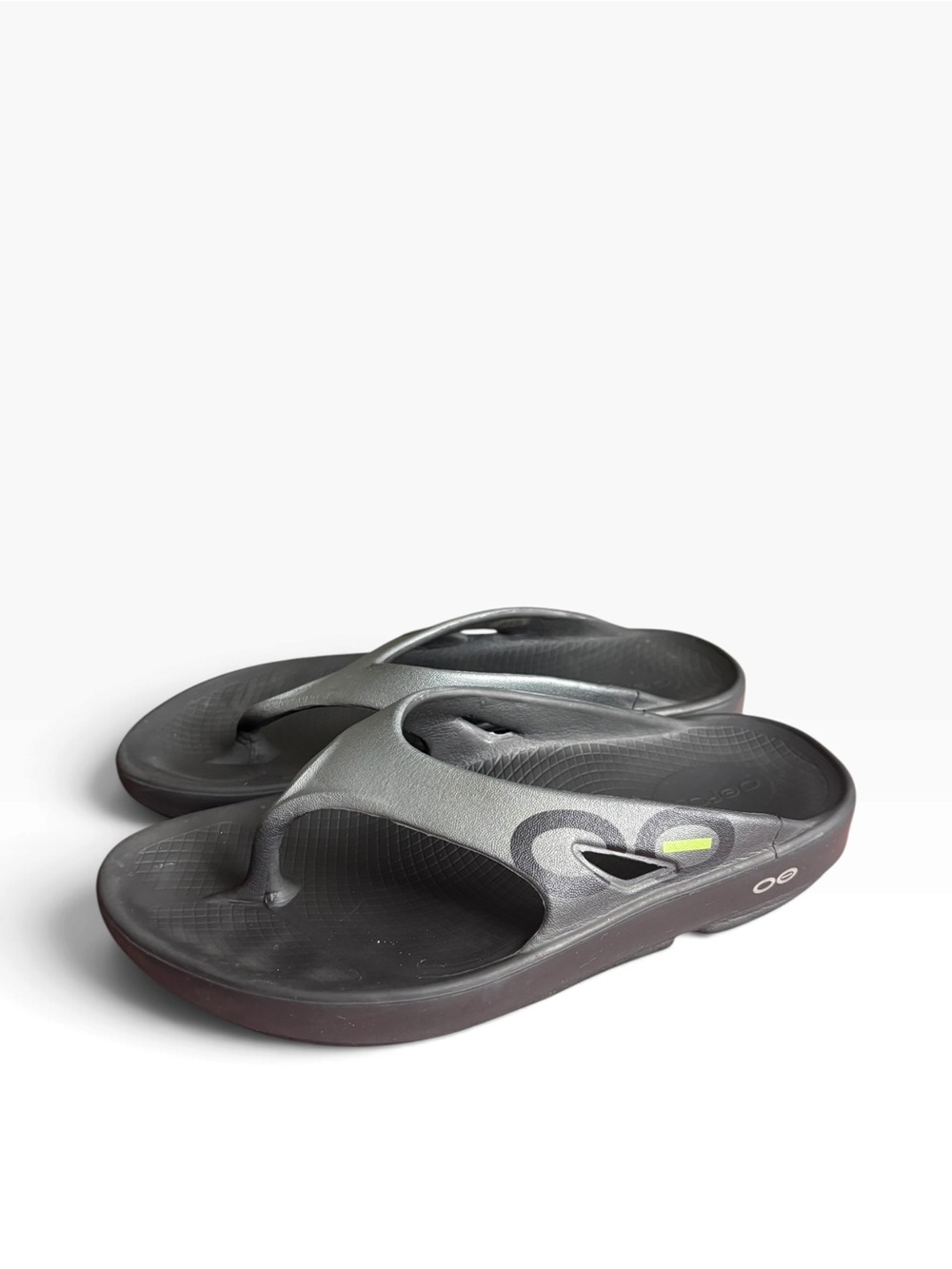 Oofos OOriginal Sport Thong (black / gray Unisex)size W7-M5